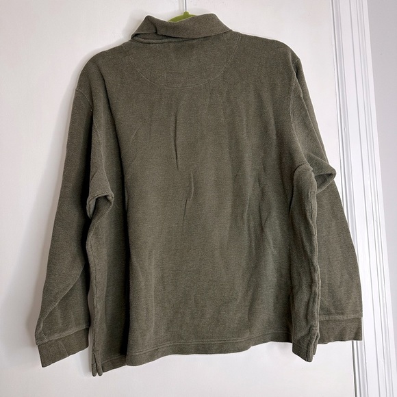 Men’s Natural Issue Outdoor Life 100% Cotton Olive Green Pullover Large. Thick. - Picture 2 of 10